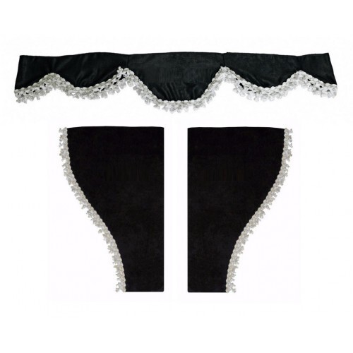 Velvet with white iveco black - velvet,