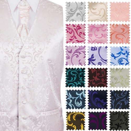 Jacquard wedding waistcoat - jacquard,