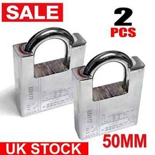 2x Heavy Duty Armoured Padlock