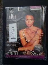 La Dea shapewear,bustier/bra,pinstriped,nice full back,size L 96-108cm CHAMPAGNE