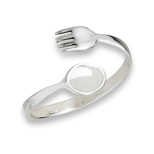 Open adjustable fork spoon - adjustable, &