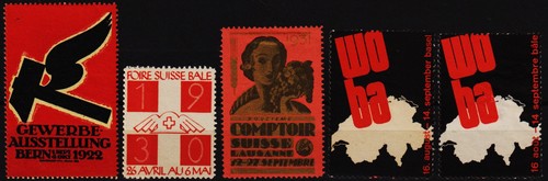 Vintage swiss poster stamps - swiss,