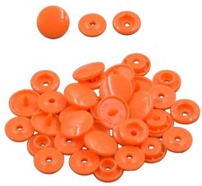 100 Sets Orange KAM SNAPS Size