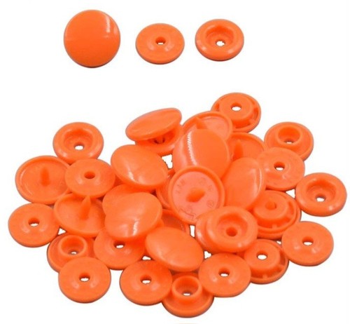 100 sets orange kam snaps - sets,