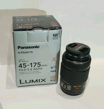 Panasonic Lumix G X Vario PZ 45-175mn F4.0-5.6 ASPH Zoom Lens Black w/ Case Box