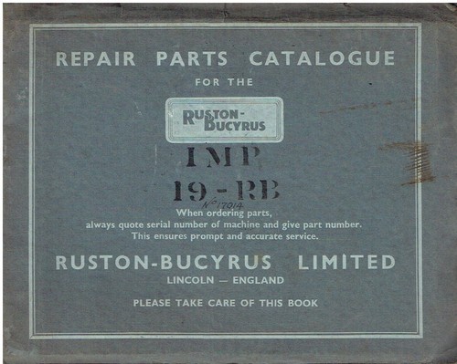 Ruston bucyrus excavator - ruston, 19-rb