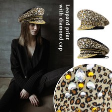 Leopard Rhinestone Cap Sequin