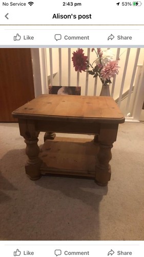 Pine wooden table - ,