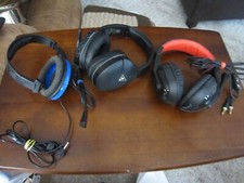Lot of 3 Gaming Headsets with