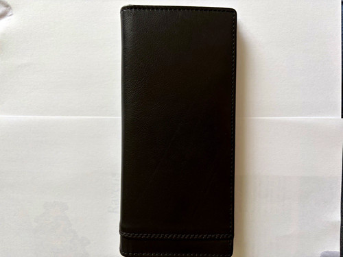 Fred perry blk leather - leather, bi-fold