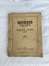 Morris Oxford Series MO original Parts catalogue edition 2