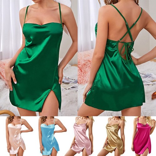 Women sexy satin chemise - sexy,