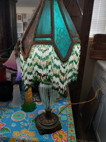 Victorian lamp post and shade - victorian,