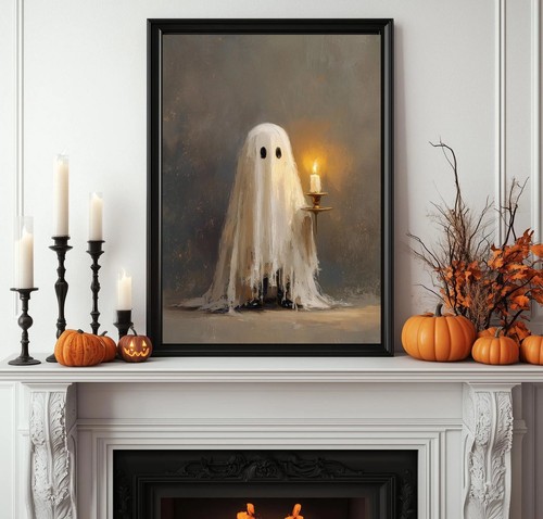Ghost with candlelight - , print