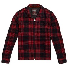 Superdry “The Rookie” UK (XL) Slim Overshirt / Shacket Red & Black BNWT RRP £99