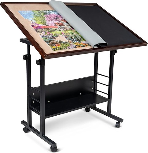 Jigsaw puzzle table tilt - puzzle,