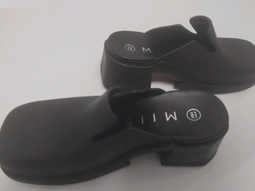 Miista black vegan mule - miista,