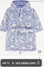Blue Unicorn Cloud Fleece Dressing Gown