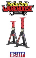 Sealey AS3R RED HD Axle / Jack Stands Pair 3 Tonne / Ton Capacity per Stand