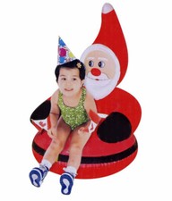Inflatable childs Santa Chair