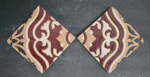 Italian antique tiles - antique, naples