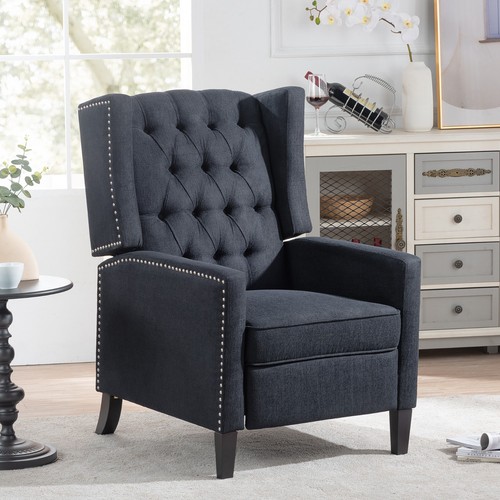 Mid century wingback recliner - mid-century,