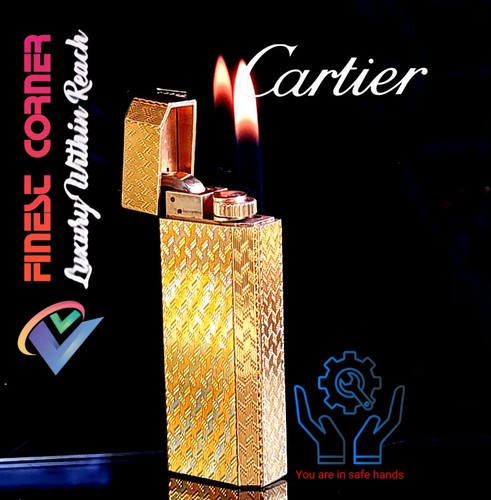 Cartier lighter rare gold - cartier,