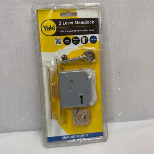 Yale mortice deadlock - mortice, lever