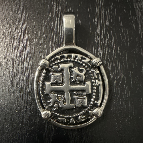 Pirate coin pendant - pendant, with
