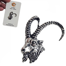 Ibex Pin Badge Pewter Ibex