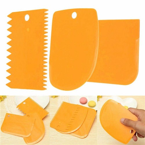 3pcs dough scraper - set, plastic