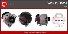 Alternator with V-ribbed belt pulley CAL14110AS CASCO for FORD TOURNEO CONNECT