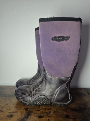 Muck boot ladies purple black - muck, purple/black