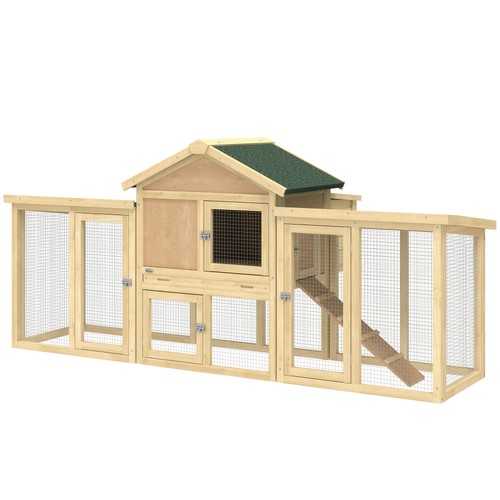 Pawhut wooden chicken - 80",