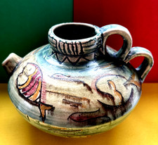 Shorter & Son Mabel Leigh Aladdin's Lamp Jug "Aztec" Sgraffito Fish Vase ??