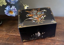 A Stamped Jennens And Bettridge Papier Mache Letter Box. Original Condition