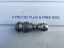 Plessey Mk 4 4- pin fixed plug