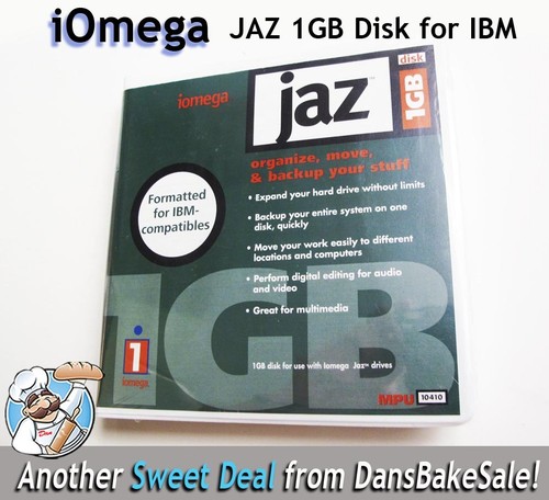 Iomega jaz 1gb disk formatted - iomega,