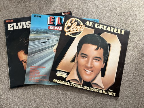 Elvis presley vinyls - x,