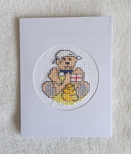 Handmade cross stitch card - handmade,