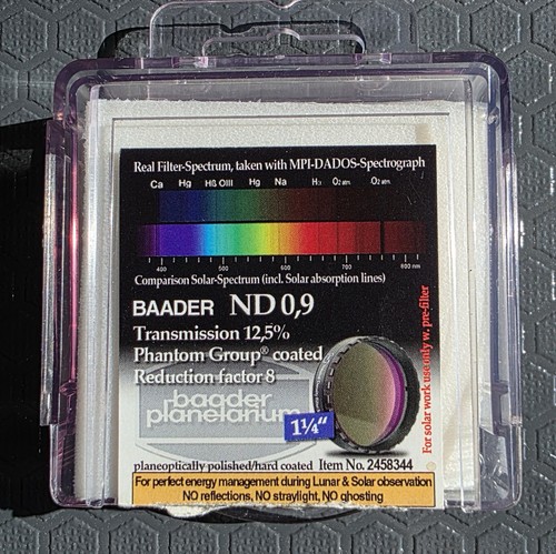 Baader 25 filter - 0.9, 1.25”