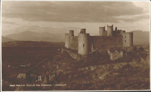 Vintage harlech castle - vintage,