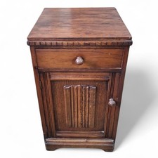 Carved Oak Pot Cupboard