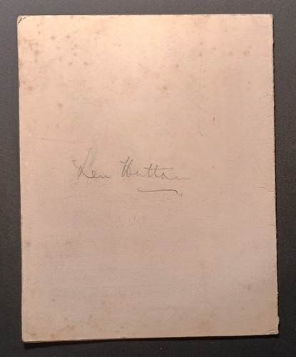 Len hutton autographed score - len,