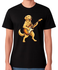 Funny Guitar Golden Retriever