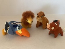 McDonalds Happy Meal The Lion King Small Soft Plush Toys x 4 1998 Vintage 