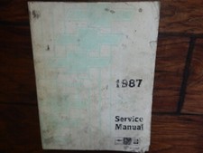 1987 CHEVROLET NOVA SERVICE