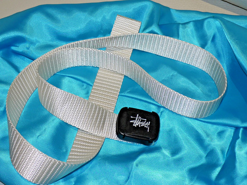 Stussy webbed white belt - stussy,
