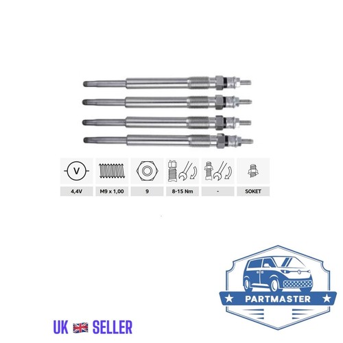 Glow plugs for fiat - 4x,