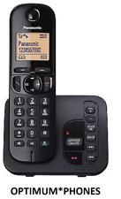 Panasonic KX-TGC220EB Cordless Phone, Single Handset with Answer Machine Black